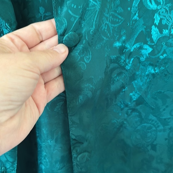 Vintage Victoria’s Secret Teal Button Down Night Shirt - M/L - Picture 5 of 8